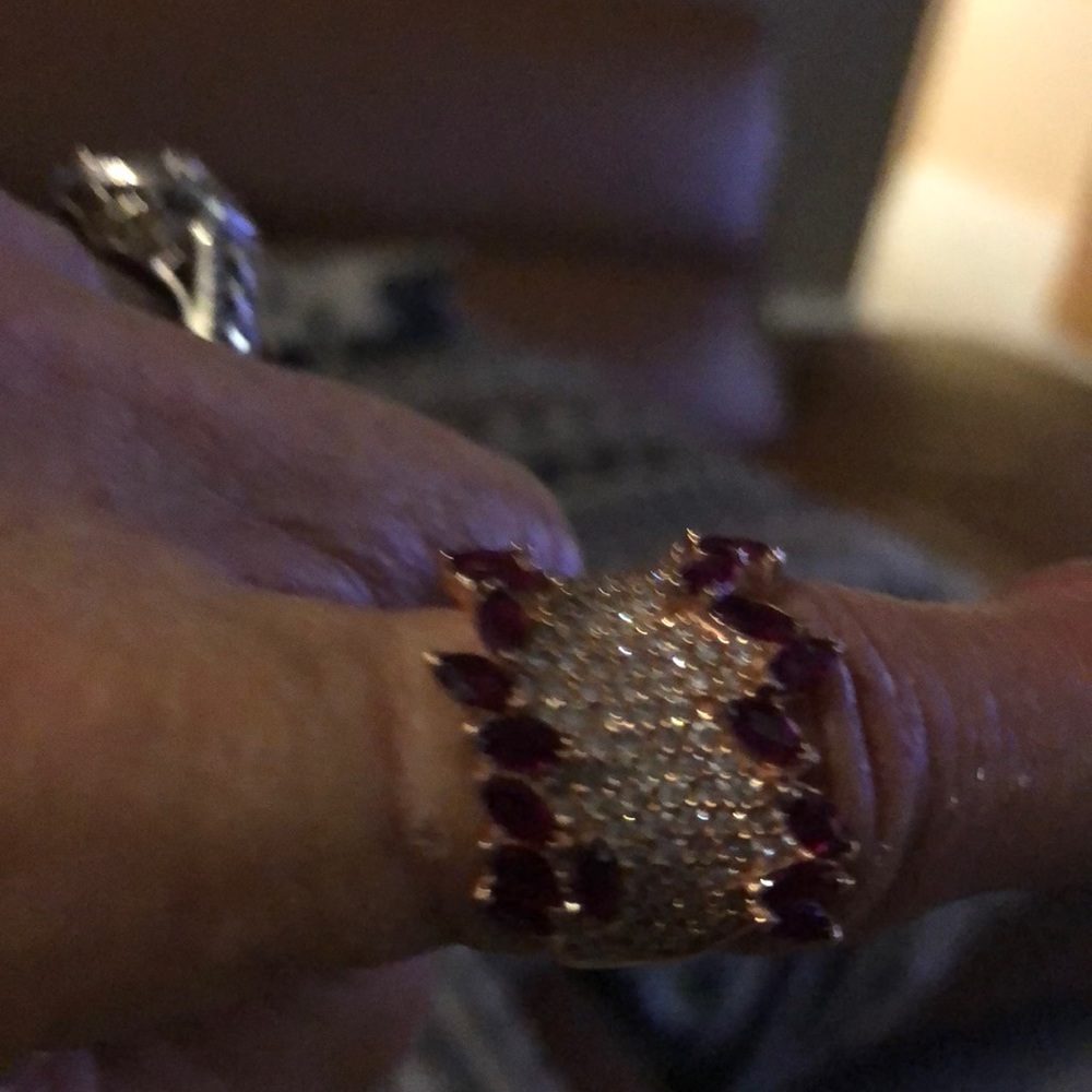 Effy diamond and ruby band